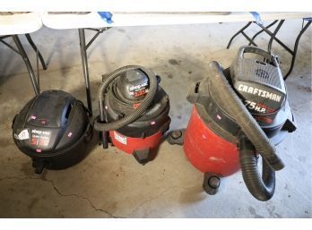 THREE VACUUMS AS IS MARKED 107