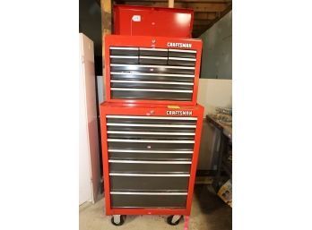 RED TOOL CHEST AND ALL CONTENTS IN IT -  MARKED 178