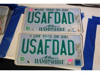 USAFDAD DOUBLE PLATES MARKED 141