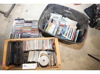 LOT OF CDS  MOVIES AND ITEMS MARKED 118