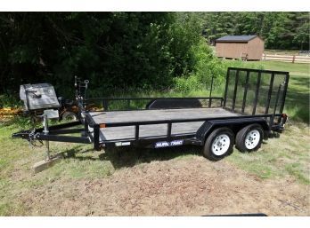 2019 SURE-TRAC DAUL AXLE TRAILER MODEL ST8214TAT-B-070 WITH TITLE! 7'X14' MARKED 220