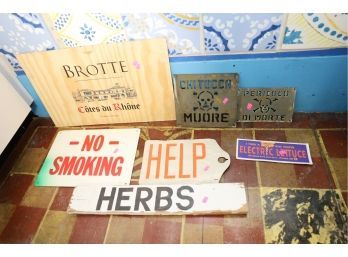 SIGNS / SIGN LOT MARKED 68