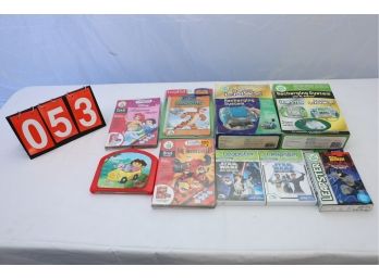 LOT OF LEAPSTER / LEAPAD AND OTHER EDUCATIONAL GAMES AS SHOWN AS IS