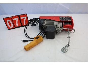 ELECTRIC HOIST - 880LBS - REMOTE CONTROLLED