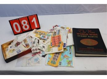 STAMP COLLECTION AND STAMP BOOK