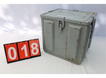 MILITARY METAL AMMO CASE AS SHOWN - EMPTY
