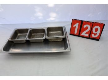 STAINLESS TRAYS AS SHOWN