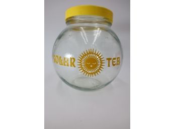 VINTAGE SOLAR TEA GLASS CONTAINER - MARKED 40