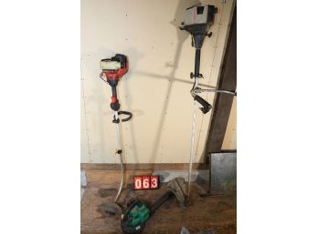 BLOWER AND TRIMMERS / POWER TOOL LOT MARKED 63