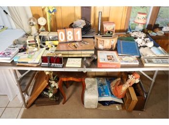 HUGE LOT AS SHOWN - MARKED 81 MUST TAKE ALL - TABLE NOT INCLUDED