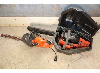 CHAINSAW AND TRIMMER MARKED 65