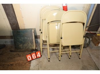 CHAIRS AND CUTTER MARKED 64
