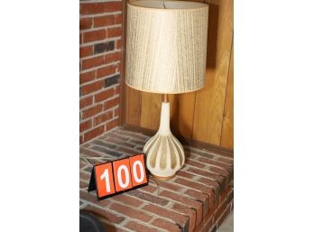MIDCENTURY LAMP - CORD CUT - MARKED 100
