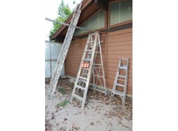 ALL LADDERS AND SHINGLES AS SHOWN - MARKED 107 - MUST TAKE ALL!