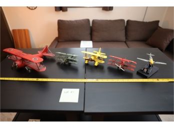 Lot Of 5 Collectible Airplane Figures