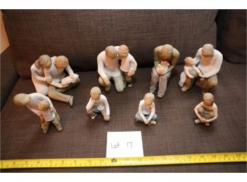8 People Figurines As Shown, In Great Shape!
