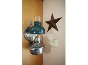 Wall Mounted Lantern Light And Star (wall Decor)