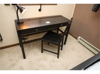 Modern Desk / Chair / Lamp Set With 2 Drawers