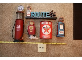 Wall Decor And Night Light, Gas Pump Related