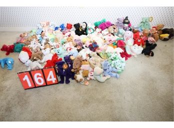 HUGE BEANIE BABY LOT - SOME RARE? MARKED 164
