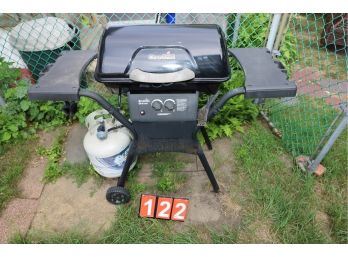 BBQ GRILL WITH TANK - MARKED 122