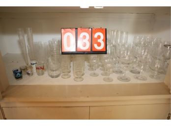 HUGE LOT OF GLASS AND MORE - MARKED 33 - MUST TAKE ALL BRING BOXES AND PAPER