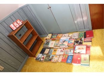 BOOKS AND BOOKCASE LOT - TOP FLOOR - MARKED 155