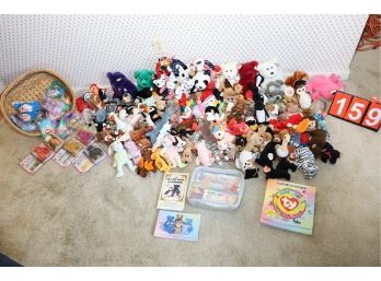 HUGE BEANIE BABY LOT! SOME RARE? MARKED 159