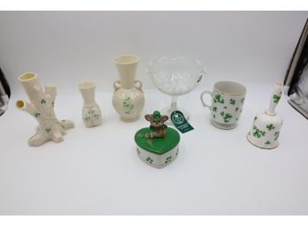 LARGE LOT OF BELLEEK AND MORE! MARKED 63