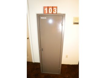 GUN/LOCKER CABINET/SAFE - COMES WITH KEY - MARKED 103