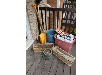 ALL ITEMS ON PORCH - UNKNOWN AND AS IS MUST TAKE ALL - MARKED 59