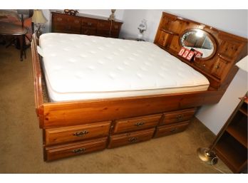 BED IWTH LOTS OF STORAGE AND MATTERESS - MARKED 39 - READ MORE