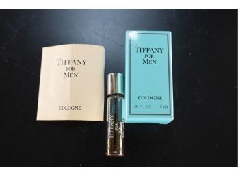 TIFFANY FOR MEN COLOGNE BOTTLE (EMPTY) BOX AND PAPER - MARKED 33