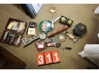 LOT 311 - CLOCK PARTS AND MORE