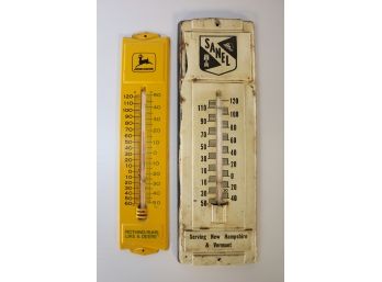LOT 38 - 2 VINTAGE THERMOMETERS