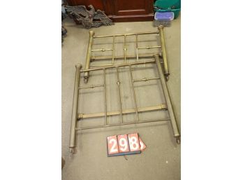 LOT 298 - BRASS BED