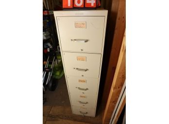 LOT 184 - FILE CABINET WITH ALL CONTENTS