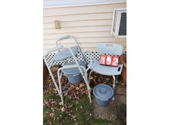 LOT 192 - SHOWER CHAIR AND ITEMS SHOWN