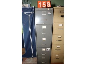 LOT 158 - METAL FILE CABINET WITH CONTENTS (BASEMENT)