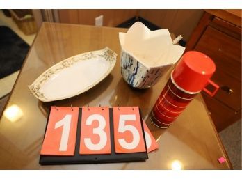 LOT 135 - VINTAGE THERMOS AND 2 OTHERS