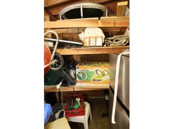 LOT 180 - BIG END OF SHED LOT - MUST TAKE ALL (FRIDGE NOT INCLUDED IN THIS LOT)