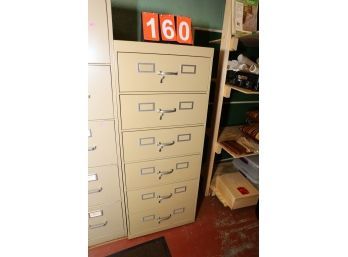 LOT 160 -  VINTAGE FILE CABINET WITH ALL CONTENTS (BASEMENT)