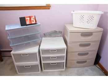 LOT 75 - STORAGE SOLUTIONS / BINS AND ALL ITEMS SHOWN
