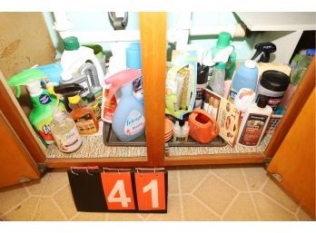 LOT 41 - KITCHEN CLEANING ITEMS AS SHOWN