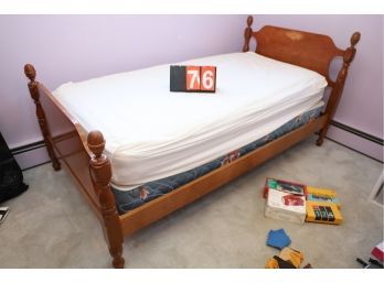 LOT 76 - BED AS SHOWN (PROB. A FULL SIZE)
