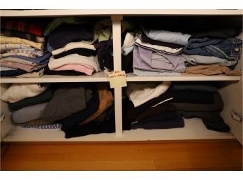 MENS CLOTHING IN CABINET TAKE ALL