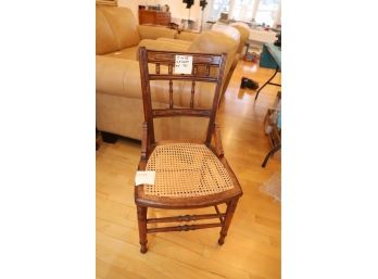 1 VINTAGE CANED CHAIR