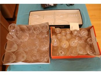 LOT OF GLASSWARE 3 BOXES