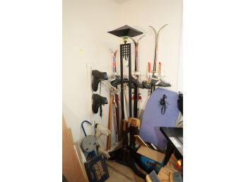 CORNER BASEMENT LOT (SKIS AND OTHER THINGS IN PHOTO)