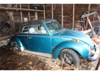 1977 VOLKSWAGEN BEETLE CONVERTIBLE VIN: 1572076159 AS IS FOR PARTS/REPAIR/RESTORATION (OWNER MUST TOW OUT)